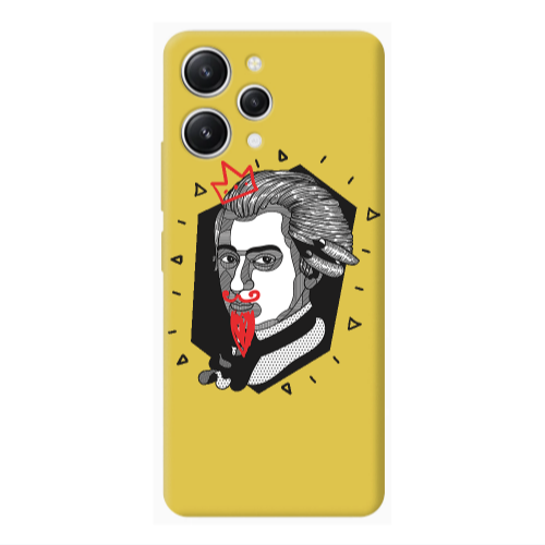 Xiaomi Redmi 12 Bearded Yellow Colored Silicone TPU Θήκη