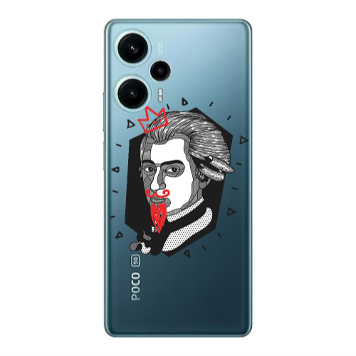 Xiaomi Poco F5 Bearded Transparent Silicone TPU Θήκη
