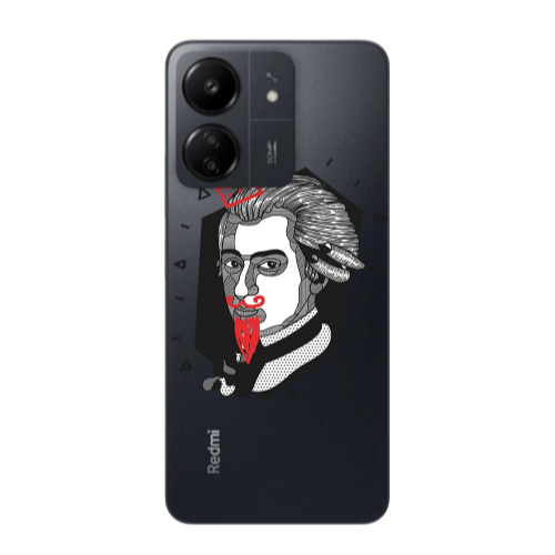 Xiaomi Redmi 13C Bearded Transparent Silicone TPU Θήκη