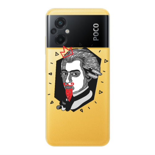 Xiaomi Poco M5 Bearded Transparent Silicone TPU Θήκη