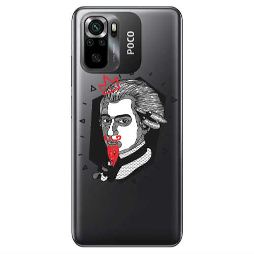 Xiaomi Poco M5 s Bearded Transparent Silicone TPU Θήκη
