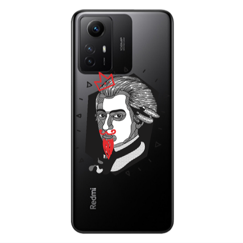 Xiaomi Redmi Note 12s Bearded Transparent Silicone TPU Θήκη