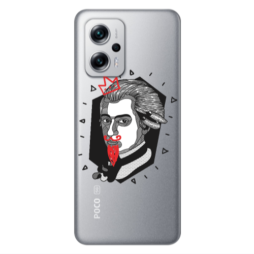 Xiaomi Poco X4 GT Bearded Transparent Silicone TPU Θήκη