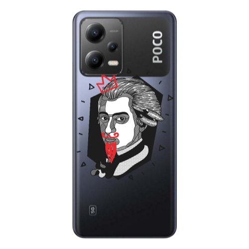 Xiaomi Poco X5 Bearded Transparent Silicone TPU Θήκη