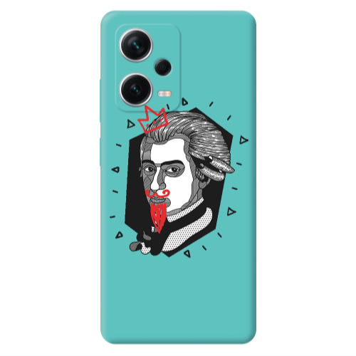 Xiaomi Poco X5 Bearded Turquoise Colored Silicone TPU Θήκη