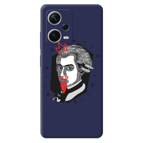 Xiaomi Poco X5 Bearded Dark blue Colored Silicone TPU Θήκη