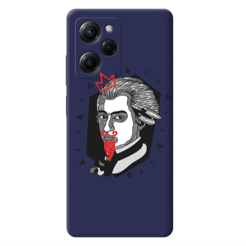 Xiaomi Poco X5 Pro Bearded Dark blue Colored Silicone TPU Θήκη