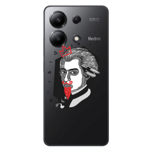 Xiaomi Redmi Note 13 4G Bearded Transparent Silicone TPU Θήκη