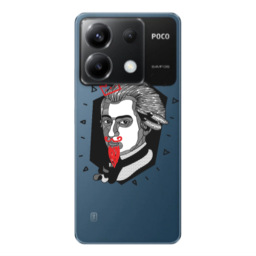 Xiaomi Poco X6 5G Bearded Transparent Silicone TPU Θήκη