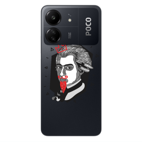 Xiaomi Poco C65 Bearded Transparent Silicone TPU Θήκη