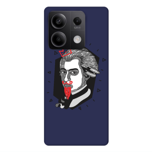 Xiaomi Redmi Note 13Pro 5G Bearded Dark blue Colored Silicone TPU Θήκη