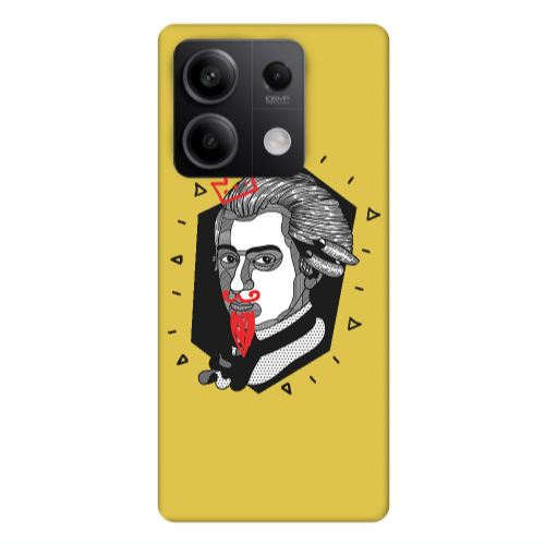 Xiaomi Redmi Note 13Pro 5G Bearded Yellow Colored Silicone TPU Θήκη