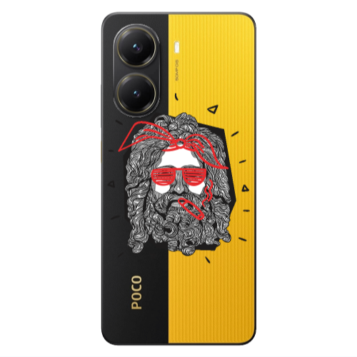 Xiaomi Poco X7 Pro Cool glasses Transparent Silicone TPU Θήκη