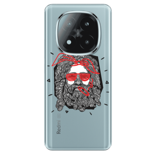 Xiaomi Redmi Note 14 Pro + 5g Cool glasses Transparent Silicone TPU Θήκη