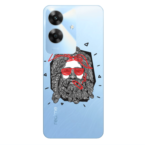 Realme Note 60 Cool glasses Transparent Silicone TPU Θήκη