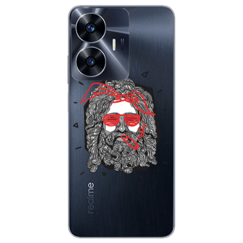 Realme Note 50 Cool glasses Transparent Silicone TPU Θήκη