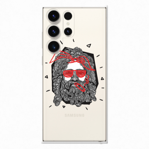 Samsung S25 Ultra Cool glasses Transparent Silicone TPU Θήκη