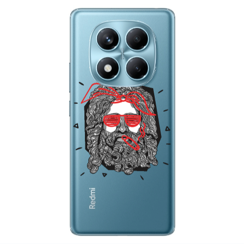 Xiaomi Redmi Note 14 Pro Cool glasses Transparent Silicone TPU Θήκη