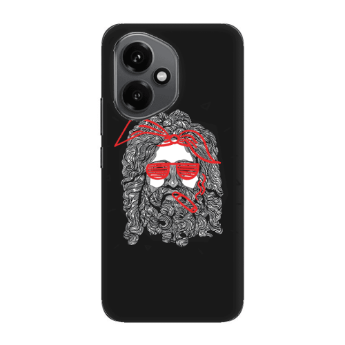 Honor Magic 400 Cool glasses Black Colored Silicone TPU Θήκη