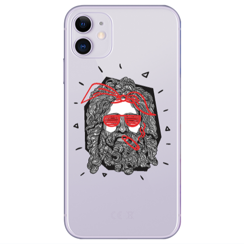 Apple iPhone 11  Cool glasses Transparent Silicone TPU Θήκη