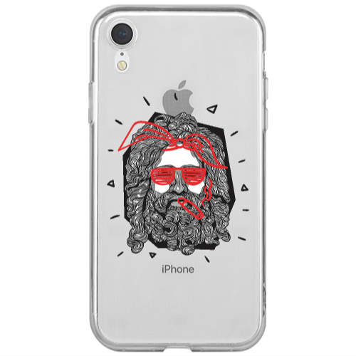 Apple iPhone Xr Cool glasses Transparent Silicone TPU Θήκη