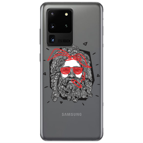 Samsung S20 Ultra Cool glasses Transparent Silicone TPU Θήκη
