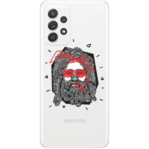 Samsung A53 Cool glasses Transparent Silicone TPU Θήκη