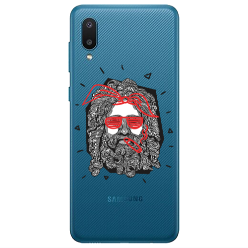 Samsung A02 Cool glasses Transparent Silicone TPU Θήκη