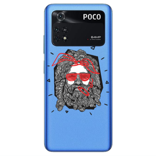 Xiaomi Poco M4 Pro 4G Cool glasses Transparent Silicone TPU Θήκη