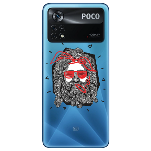 Xiaomi Poco X4 Pro Cool glasses Transparent Silicone TPU Θήκη