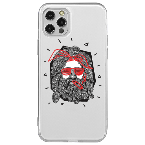 Apple iPhone 12 Pro Cool glasses Transparent Silicone TPU Θήκη