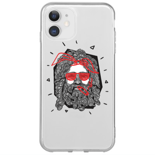 Apple iPhone 12 Mini Cool glasses Transparent Silicone TPU Θήκη