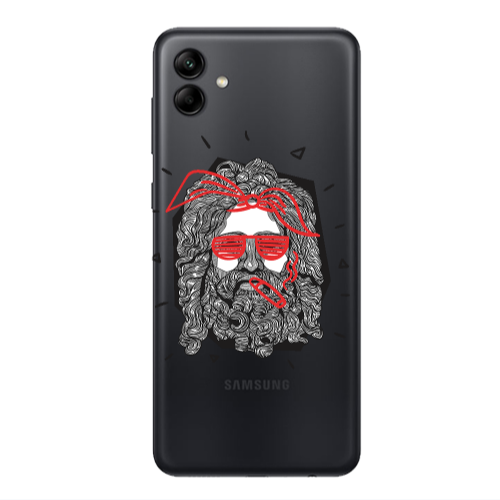 Samsung A04 Cool glasses Transparent Silicone TPU Θήκη