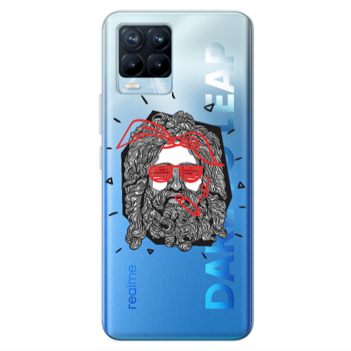 Realme 8 Pro Cool glasses Transparent Silicone TPU Θήκη