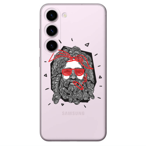 Samsung S23 Cool glasses Transparent Silicone TPU Θήκη