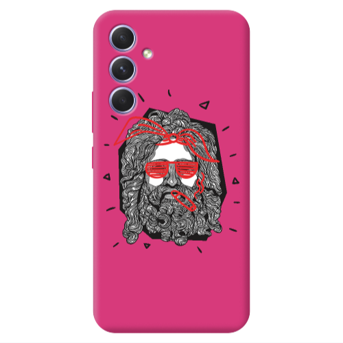 Samsung A54 Cool glasses Fuchsia Colored Silicone TPU Θήκη