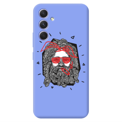 Samsung A54 Cool glasses Light Purple Colored Silicone TPU Θήκη