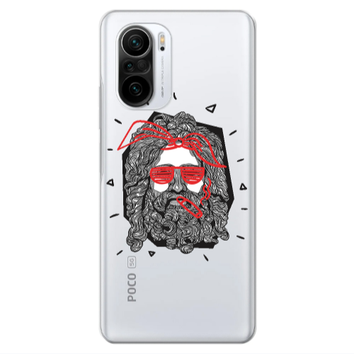 Xiaomi Poco F3 Cool glasses Transparent Silicone TPU Θήκη