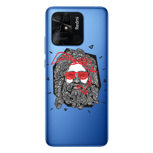 Xiaomi Poco C40 Cool glasses Transparent Silicone TPU Θήκη
