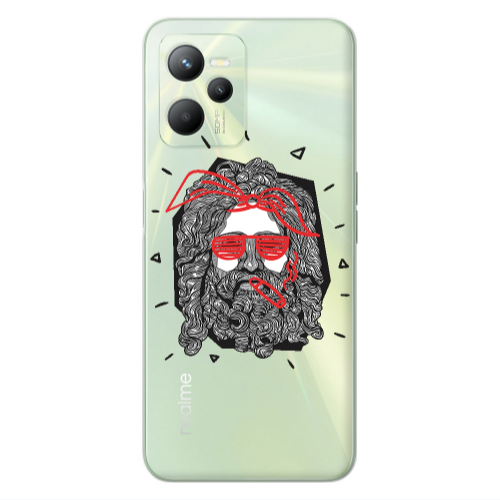 Realme C35 Cool glasses Transparent Silicone TPU Θήκη