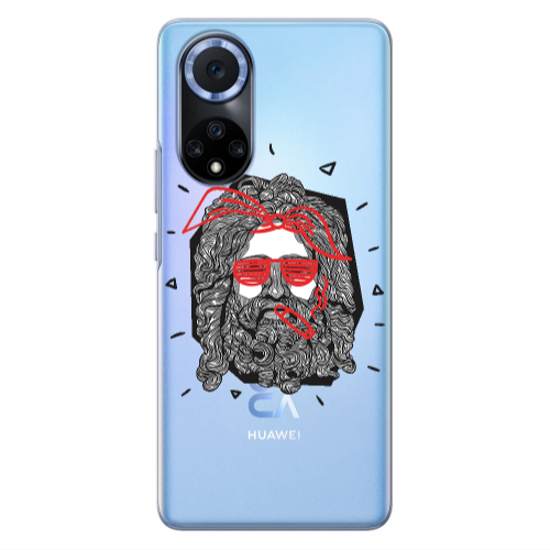 Huawei Nova 9 Cool glasses Transparent Silicone TPU Θήκη