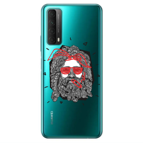 Huawei P Smart 2021 Cool glasses Transparent Silicone TPU Θήκη