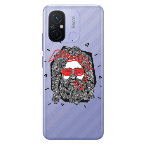 Xiaomi Redmi 12C Cool glasses Transparent Silicone TPU Θήκη