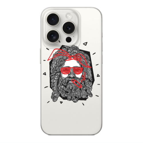 Apple iPhone 15 Pro Cool glasses Transparent Silicone TPU Θήκη