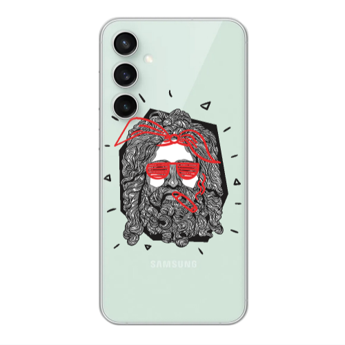 Samsung S23FE Cool glasses Transparent Silicone TPU Θήκη