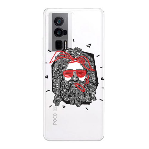 Xiaomi Poco F5 Pro Cool glasses Transparent Silicone TPU Θήκη