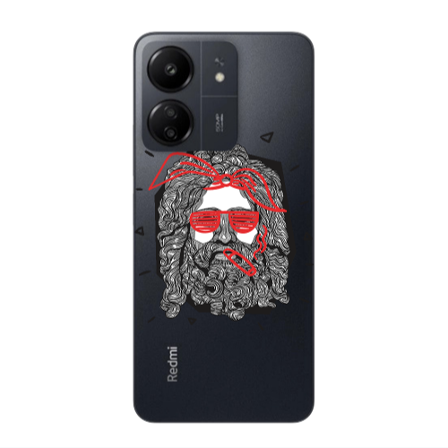Xiaomi Redmi 13C Cool glasses Transparent Silicone TPU Θήκη