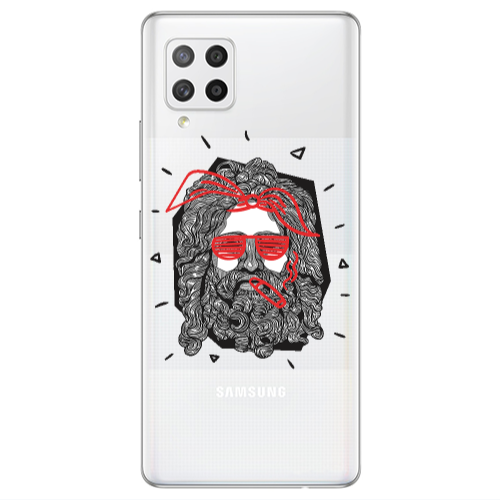 Samsung A42 5G Cool glasses Transparent Silicone TPU Θήκη