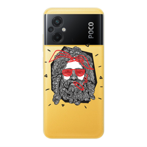 Xiaomi Poco M5 Cool glasses Transparent Silicone TPU Θήκη