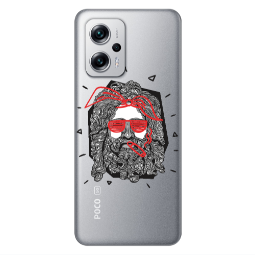 Xiaomi Poco X4 GT Cool glasses Transparent Silicone TPU Θήκη